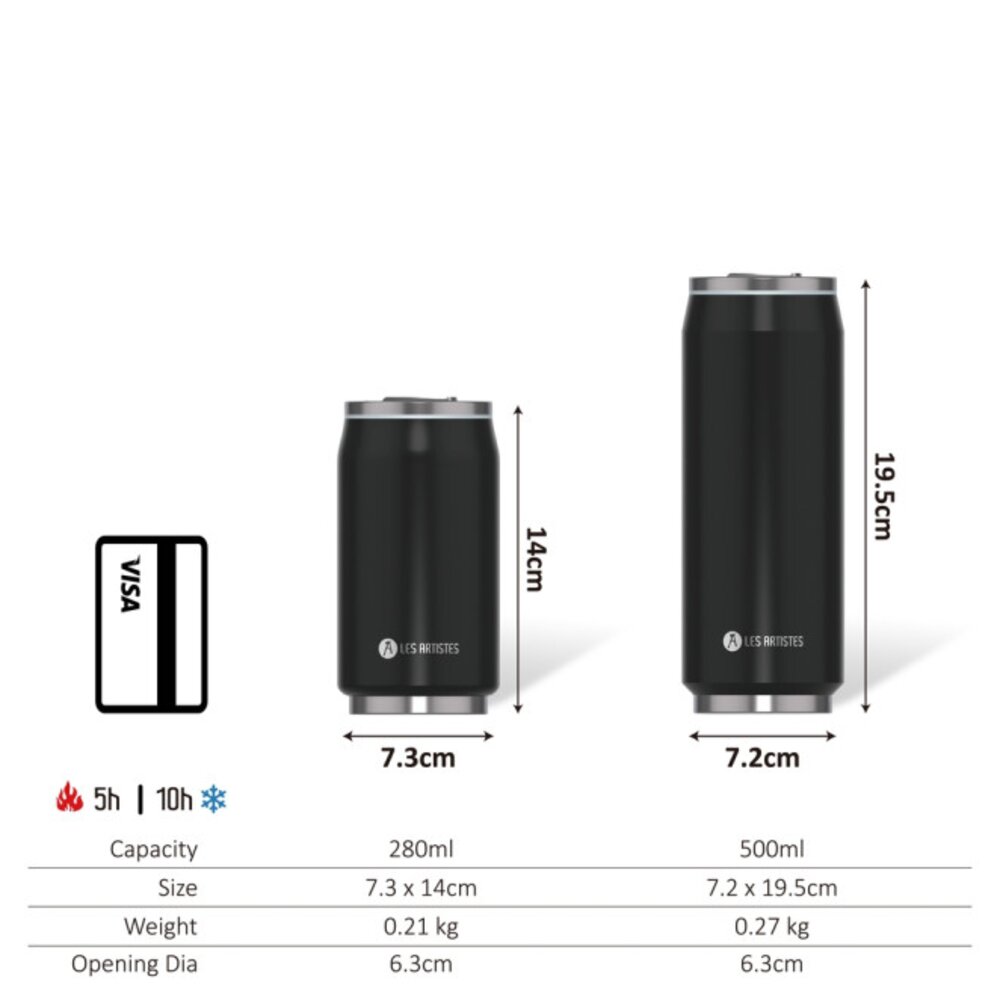 Thermosbeker / drinkfles blik 500ml Enjoy Snoopy