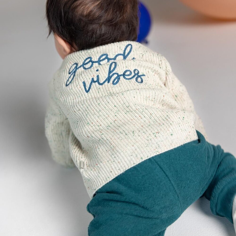 Cardigan Steger lange mouwen Sand