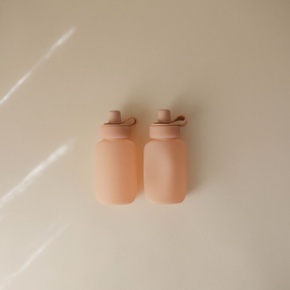 Silicone puree pouch - 2 stuks Blush