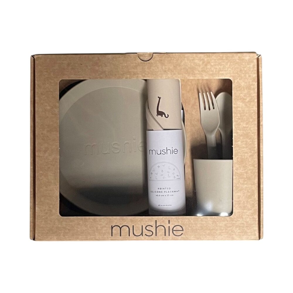 Geschenkdoos - Eetsetje met rond bord Vanilla
