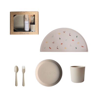 Geschenkdoos - Eetsetje met rond bord Vanilla