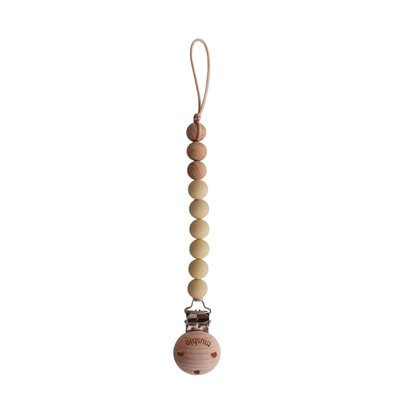 Fopspeenketting EVA Mustard yellow