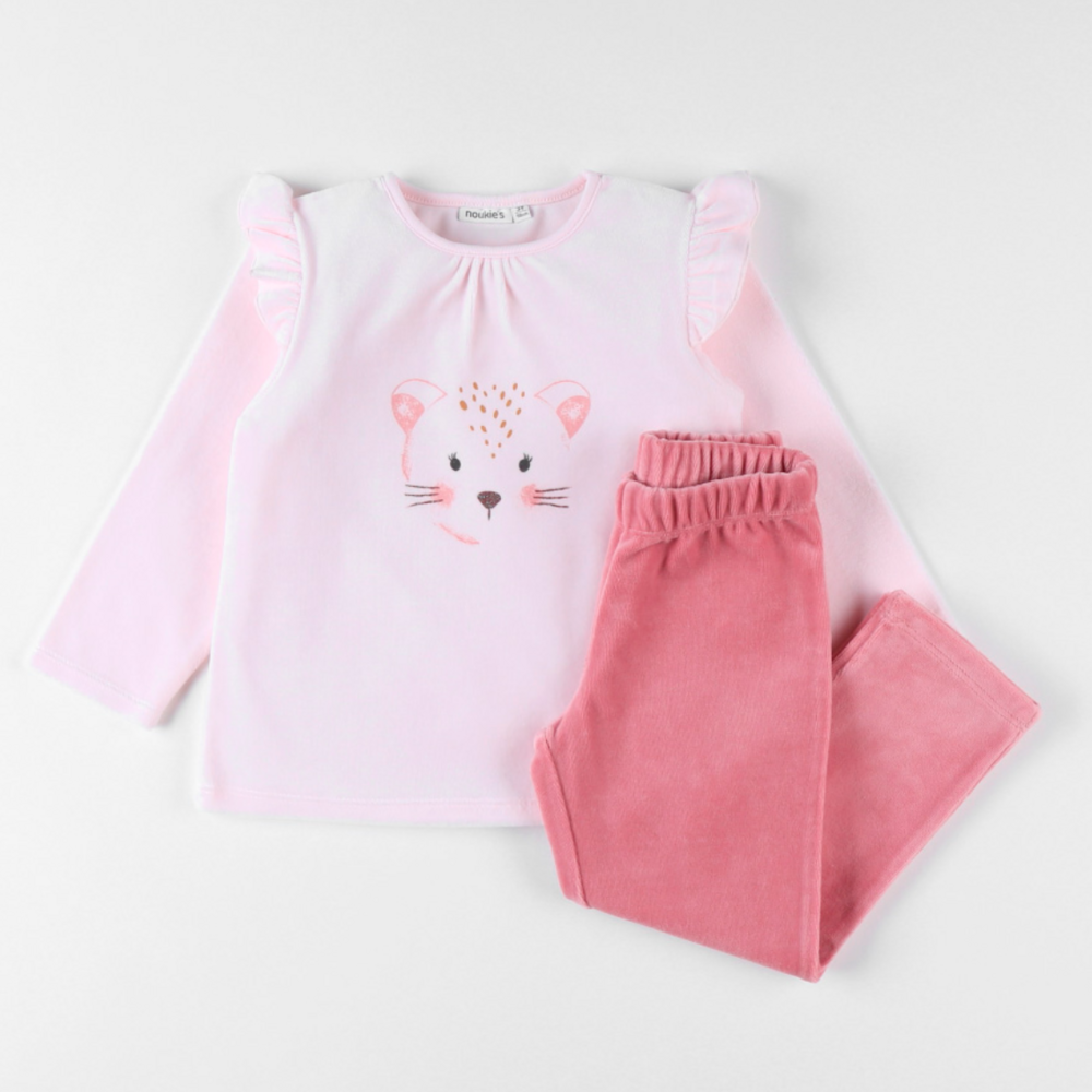 Pyjama 2 delig luipaard Roze