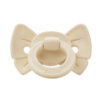 Fopspeen Binky Bow 3m+ Silicone Oat White