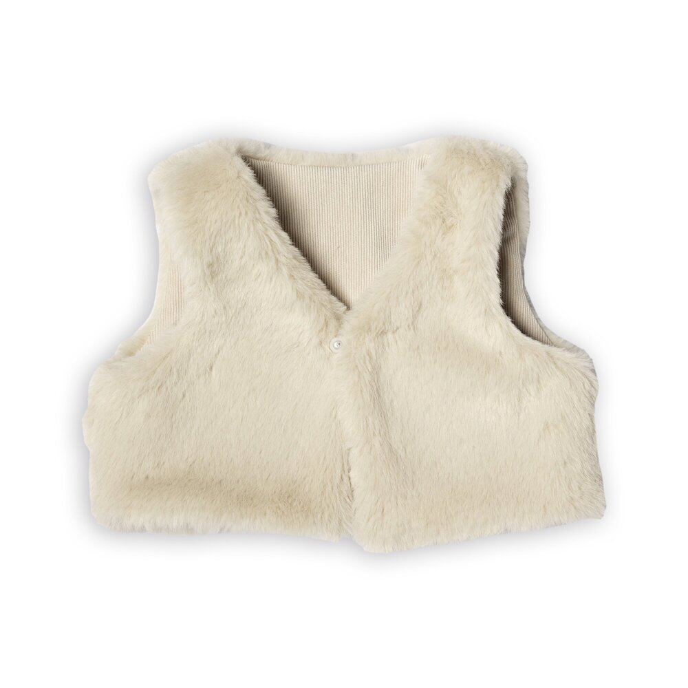 Vestje in bond Beige
