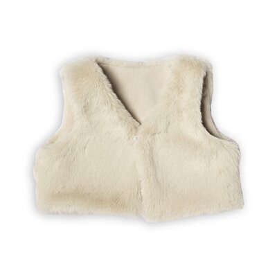 Vestje in bond Beige