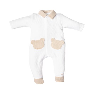 Babypakje LONDON teddy pockets White/beige