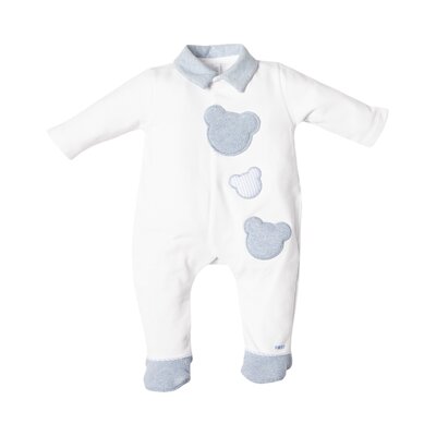Babypakje 3 teddy bears White/azzuro