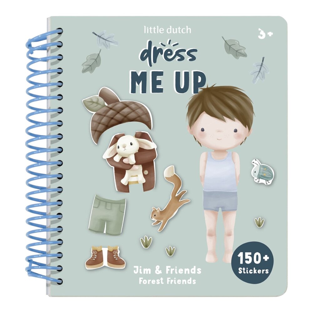 Aankleed- en stickerboek Jim & Friends