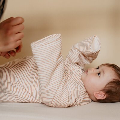 The bag 4 seasons - 6 m/2.5 y - 100 cm Hazel stripes