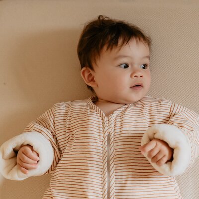 The bag 4 seasons - 6 m/2.5 y - 100 cm Hazel stripes
