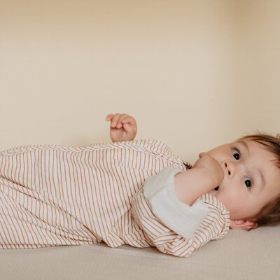 The bag 4 seasons - 6 m/2.5 y - 100 cm Hazel stripes