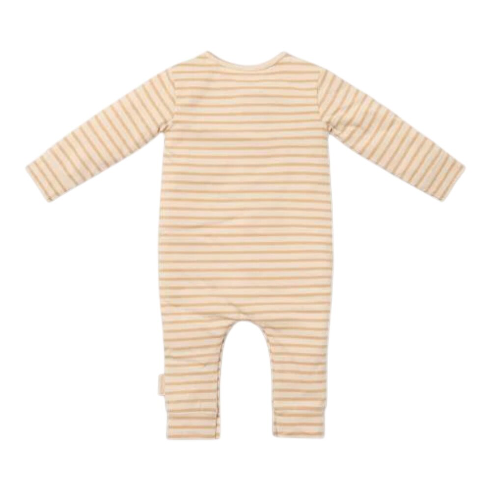 Éen-delige Pyjama Natural stripes