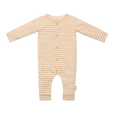 Éen-delige Pyjama Natural stripes