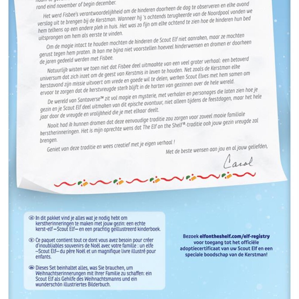 Geschenkset jongen: Scout elf pop en voorleesverhaal met adoptiecertificaat