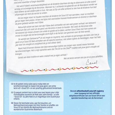 Geschenkset jongen: Scout elf pop en voorleesverhaal met adoptiecertificaat