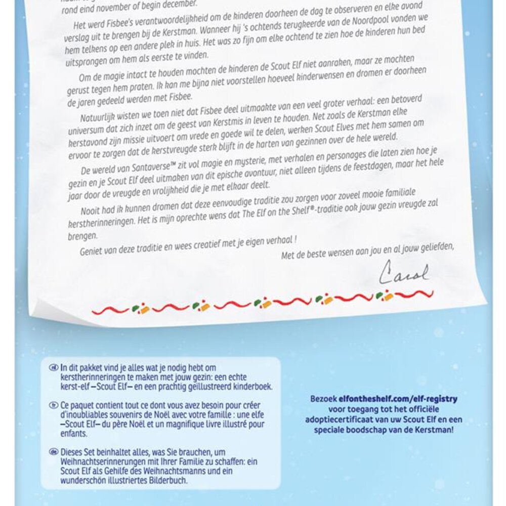 Geschenkset meisje: Scout elf pop en voorleesverhaal met adoptiecertificaat