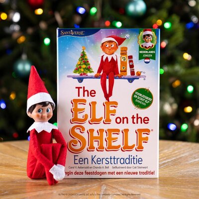 Geschenkset jongen: Scout elf pop en voorleesverhaal met adoptiecertificaat
