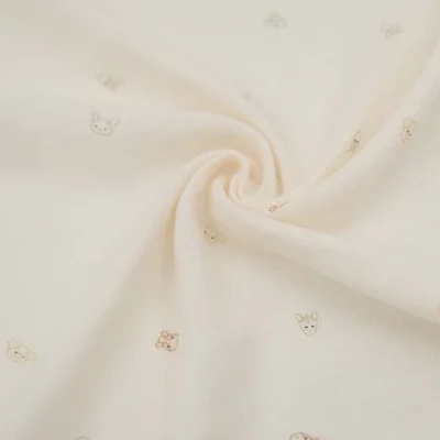 Swaddles M - Hydrofiele luiers - 3-pack Animal Friends / Almond / Offwhite Swaddles M - Hydrofiele luiers - 3-pack Animal Friends / Almond / Offwhite