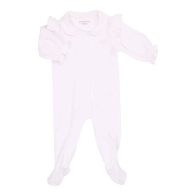 Babypakje Velours met Ruffles Soft Pink