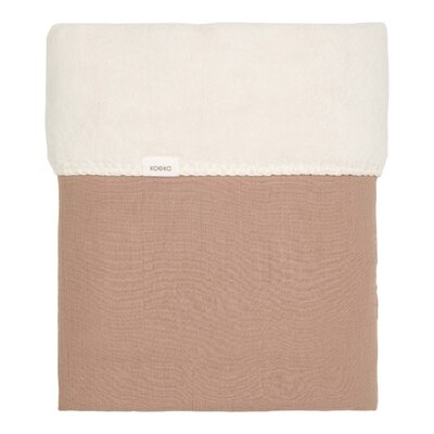 Ledikantdeken teddy Faro 100x150 cm caffe