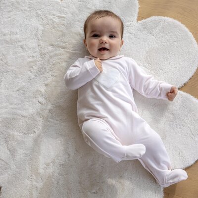 Babypakje Astrid teddy hart roze