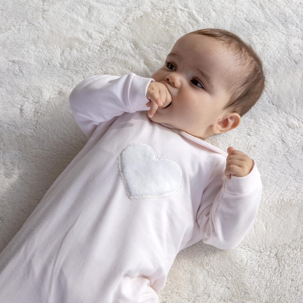 Babypakje Astrid teddy hart roze