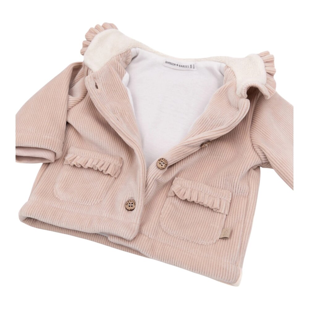 Jasje met Teddy collar Vintage Pink