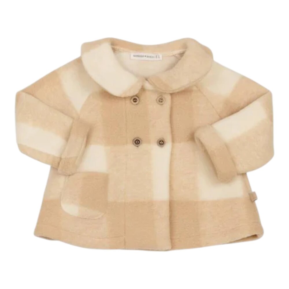 Mantel in gekookte wol Mocha Sand Mantel in gekookte wol Mocha Sand