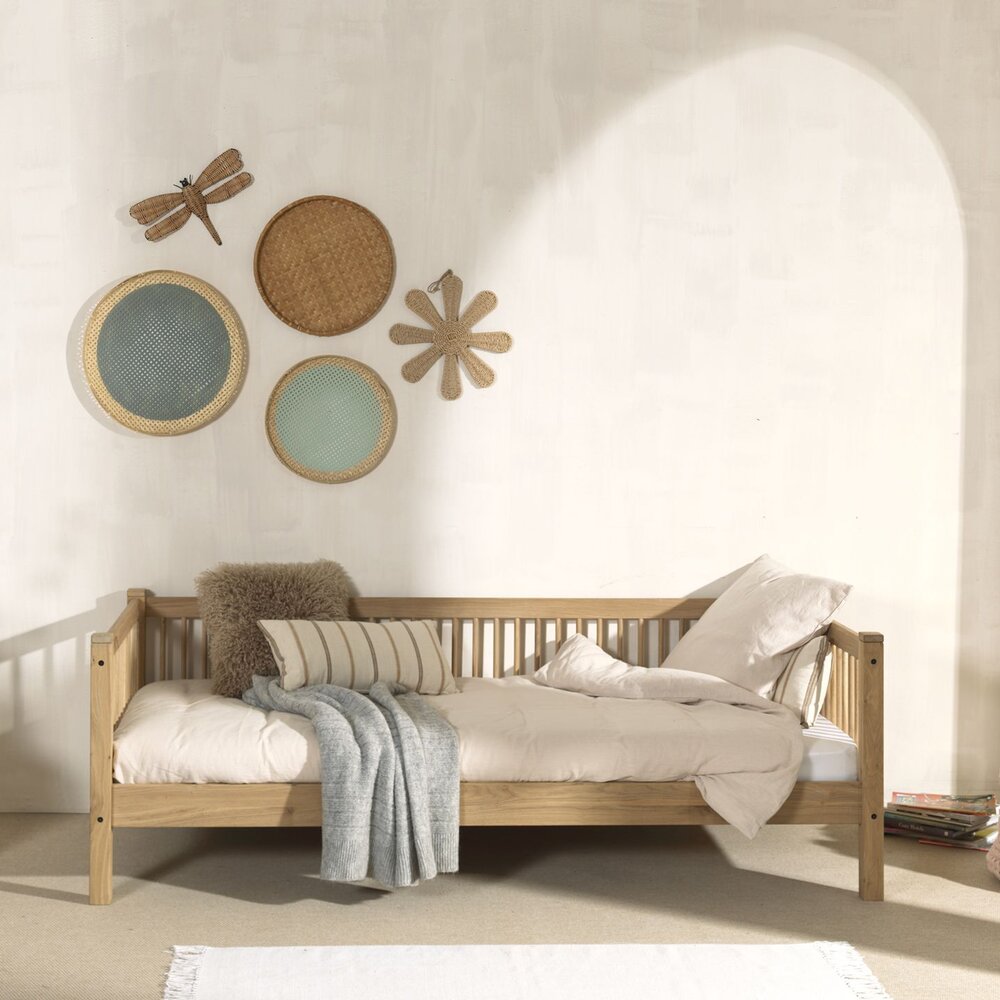 Forrest kajuitbed 90x200 cm Oak