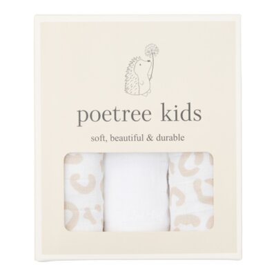 Tetra doekjes 60x60cm 3-pack luipaard print/camel/luipaard print