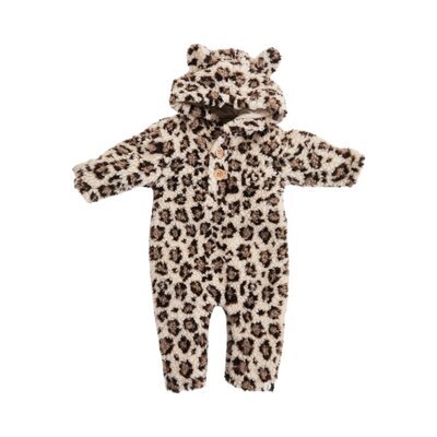 Onesie met zijritsen - Easy Zip - Leny teddy Panter