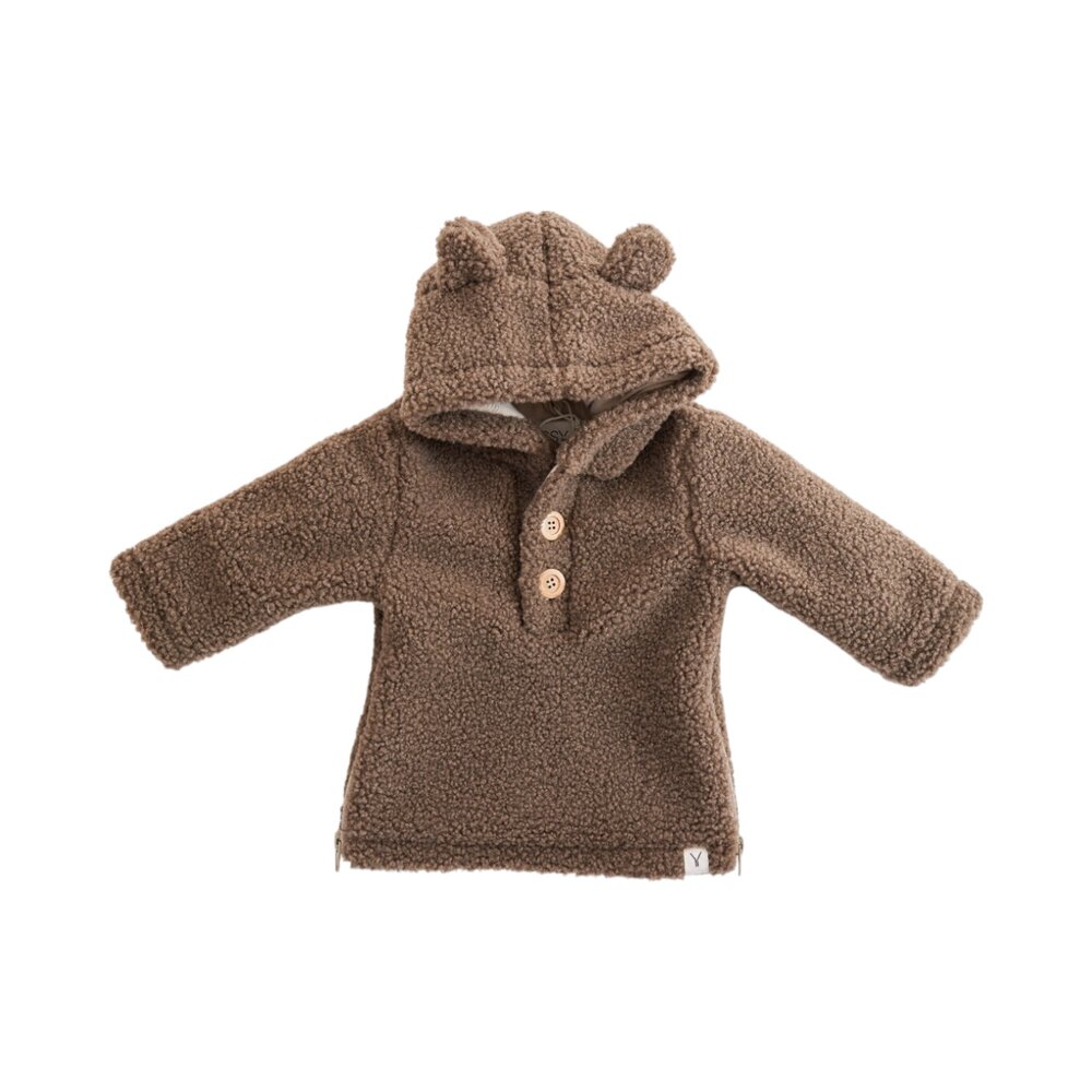 Babyjasje met zijritsen - Easy Zip - Novy fluffy Brown