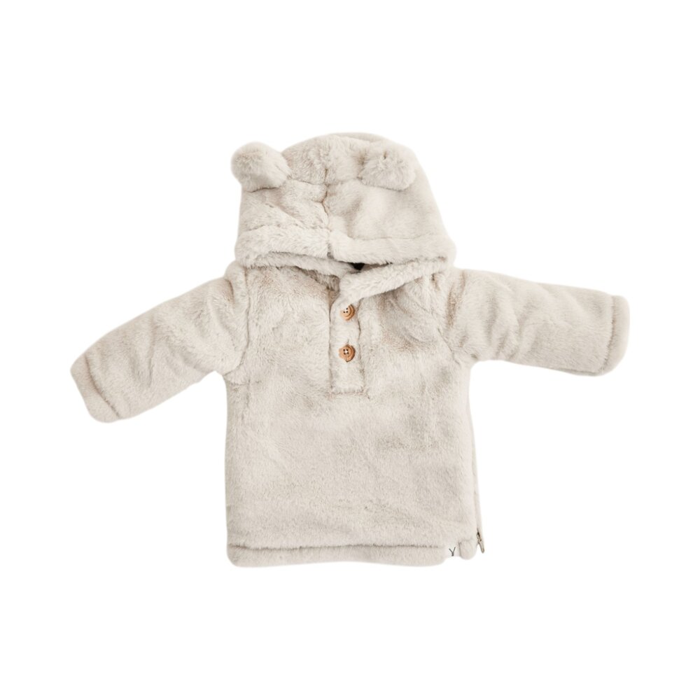 Babyjasje met zijritsen - Easy Zip - Novy fluffy Off white
