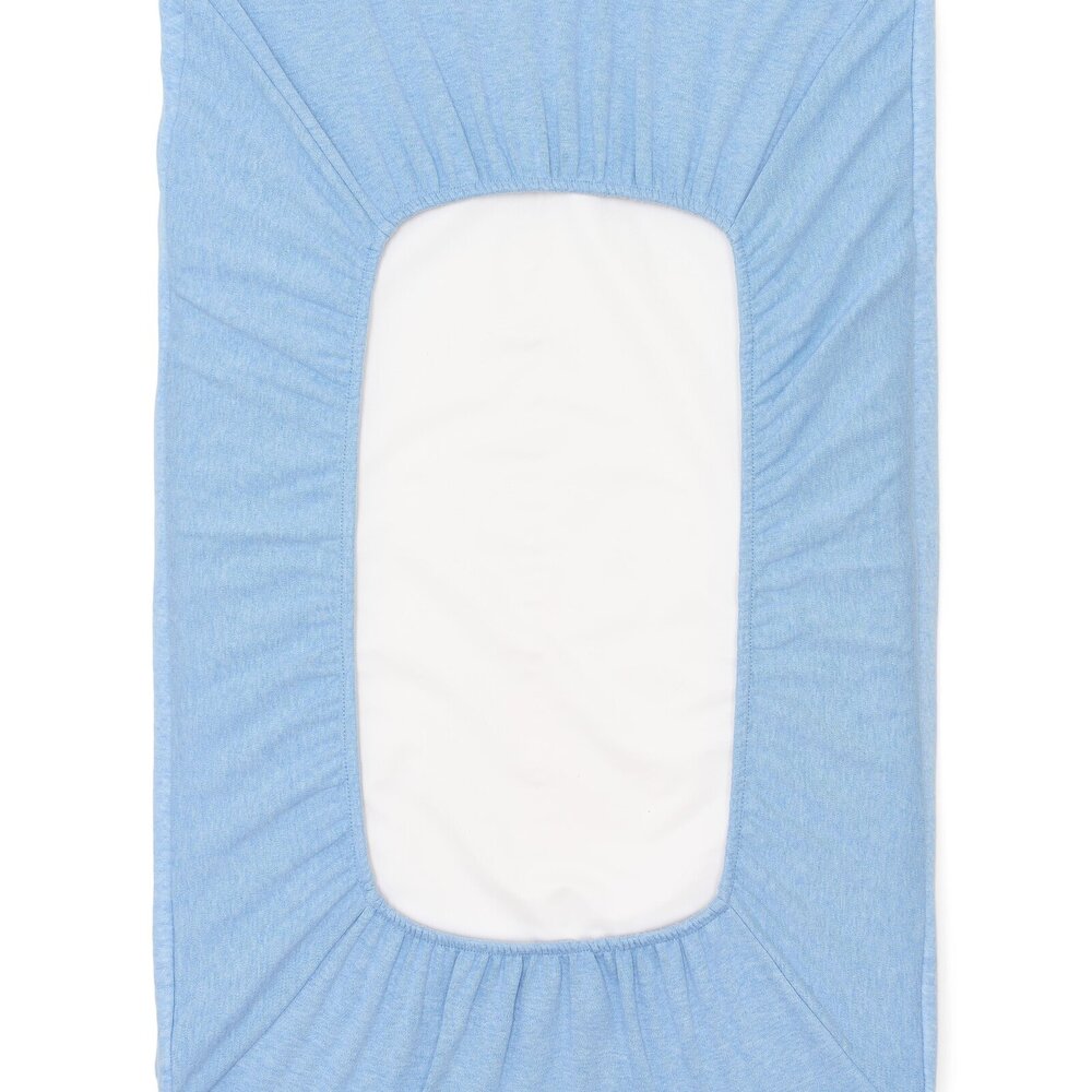 Chevron aankleedkussenhoes Denim Blue