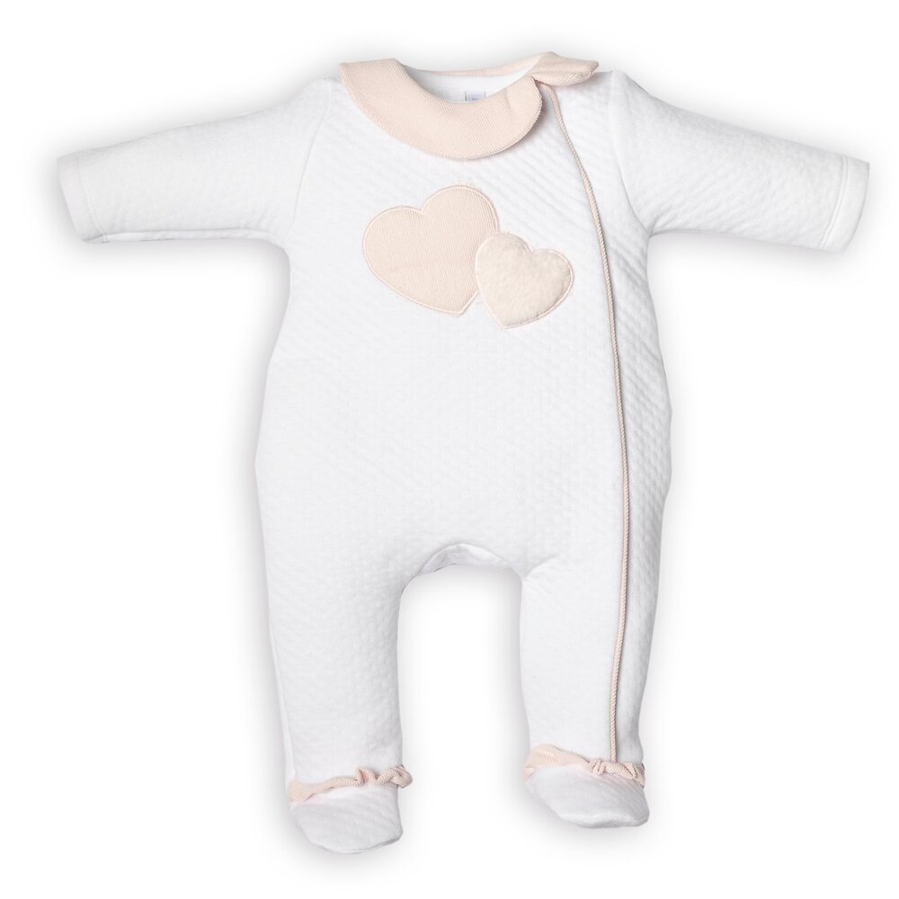 FO G rompersuit LONDON 2 harts White/blush pink