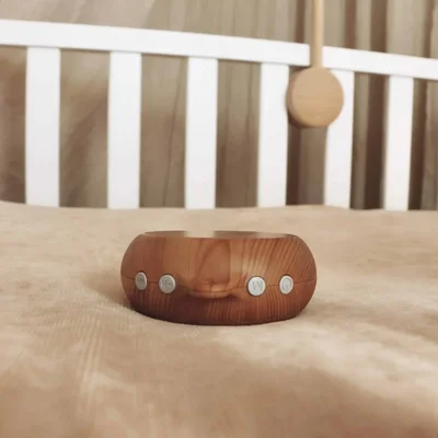 Muziekdoos voor Baby Mobiel in houtlook