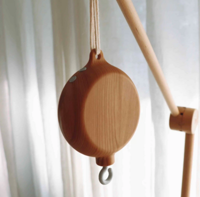 Muziekdoos voor Baby Mobiel in houtlook