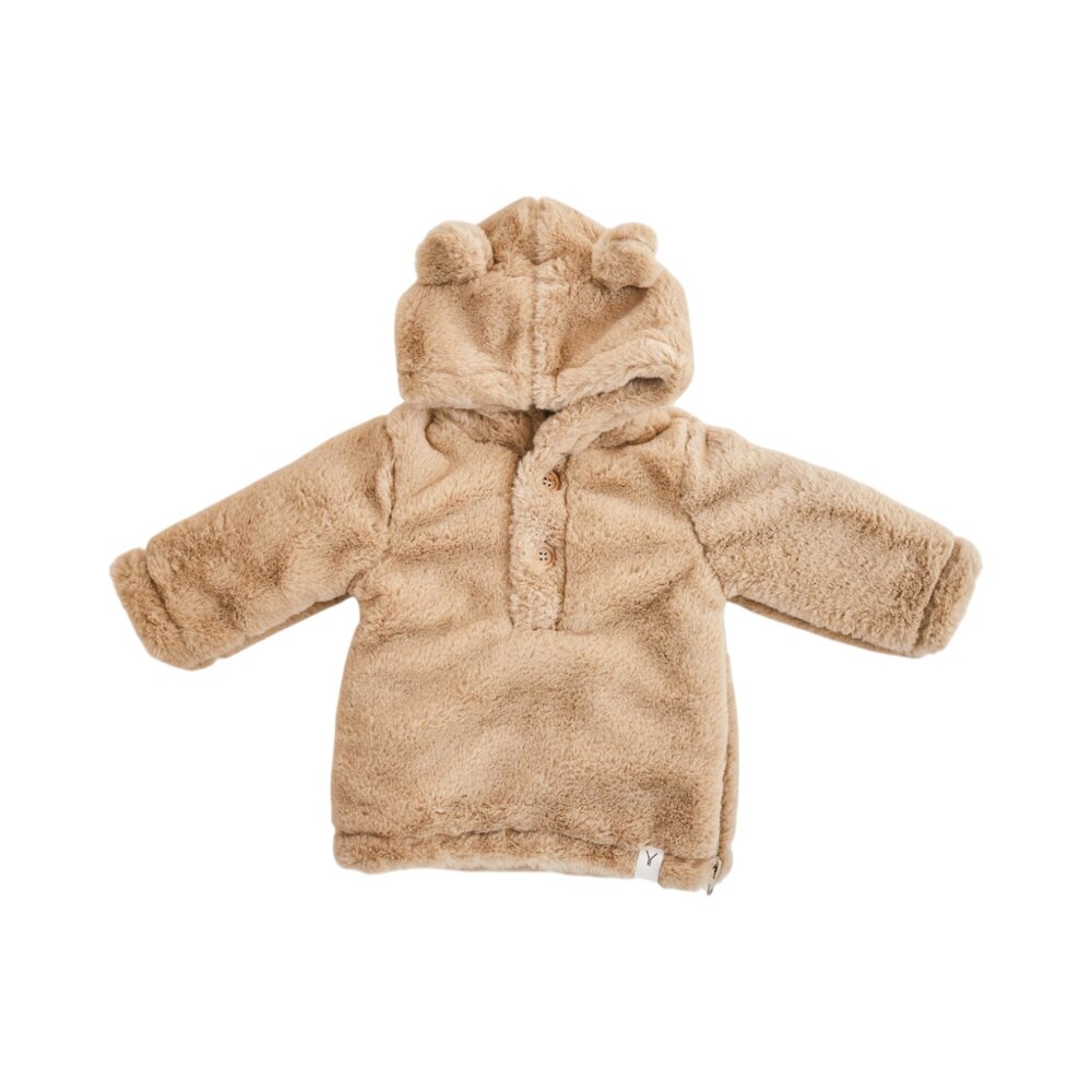 Babyjasje met zijritsen - Easy Zip - Novy fluffy Brown Babyjasje met zijritsen - Easy Zip - Novy fluffy Brown