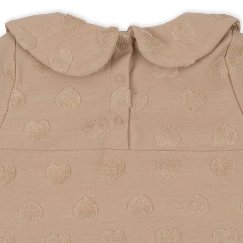 Miffie-onesie met kraag - smoke gray