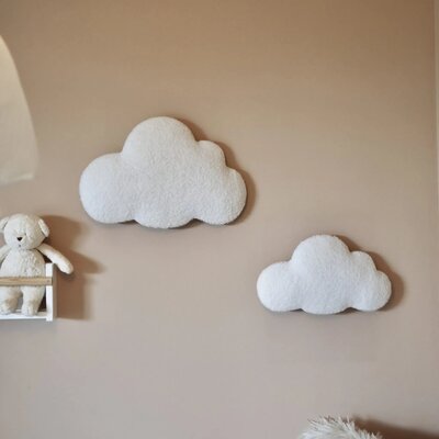 Wolk in bouclé met LED - Small 29X23 cm Wolk in bouclé met LED - Small 29X23 cm
