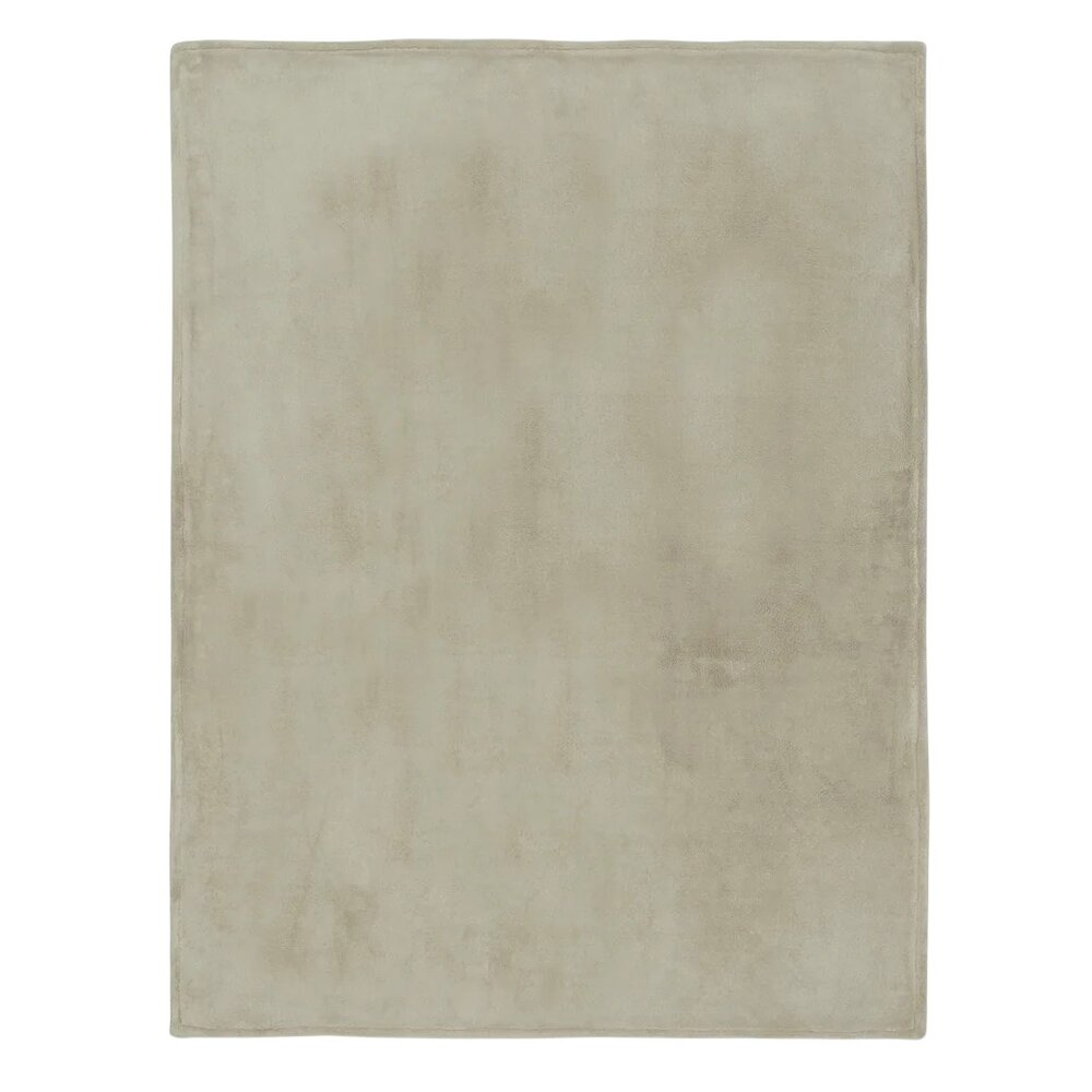 Deken Wieg 75x100cm Basic Knit Olive Green/ Fleece