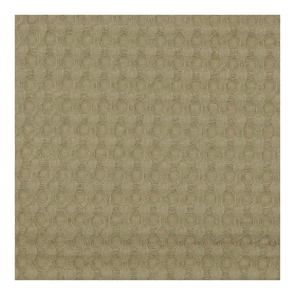 Wiegdeken cotton fleece wafel Amsterdam 100x75 cm moss