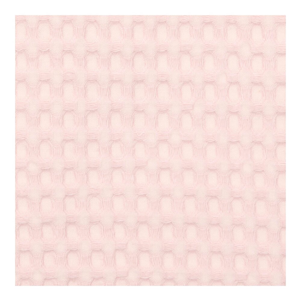 Wiegdeken cotton fleece wafel Amsterdam 100x75 cm cotton candy