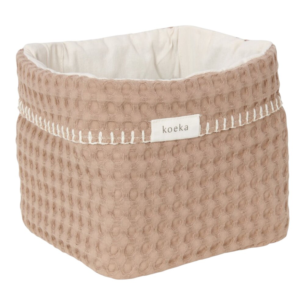 Commodemandje wafel Antwerp 15x18x15 cm caffe