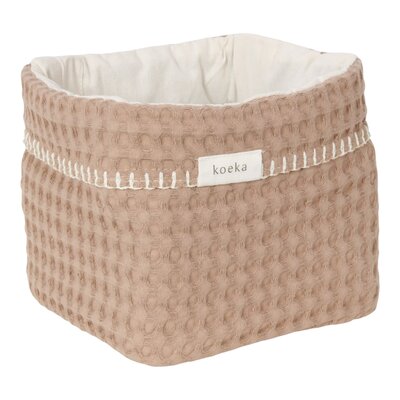 Commodemandje wafel Antwerp 15x18x15 cm caffe