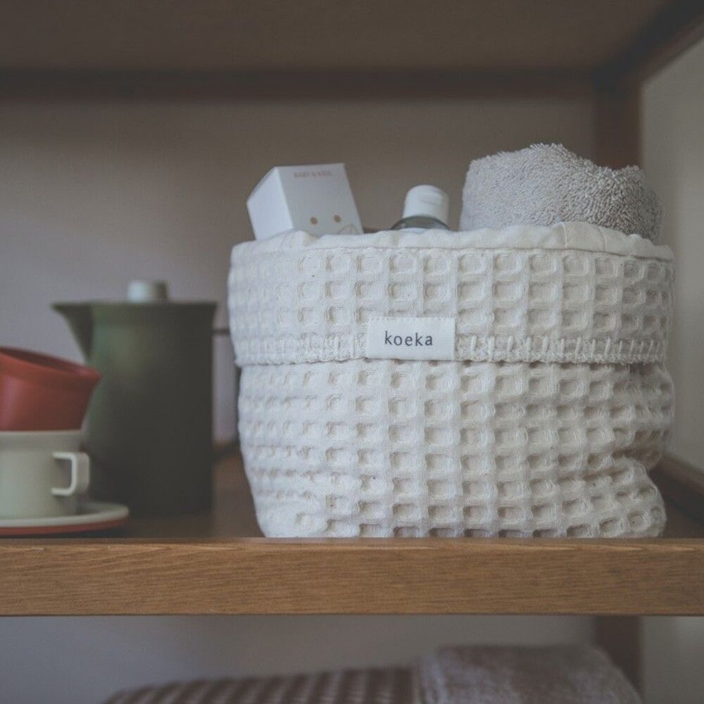 Commodemandje wafel Antwerp 15x18x15 cm natural