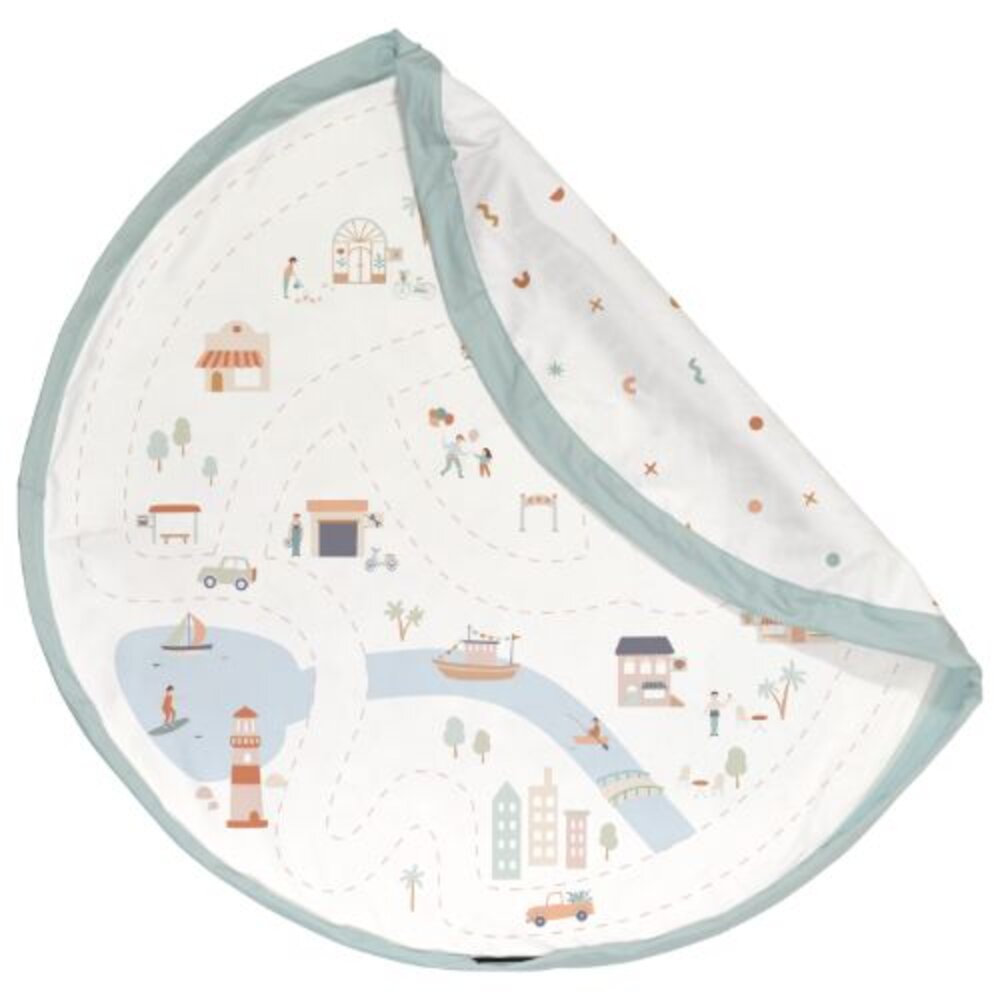 Noomad - Opbergzak - Speelmat 2-zijdig - 140cm Citymap Noomad - Opbergzak - Speelmat 2-zijdig - 140cm Citymap