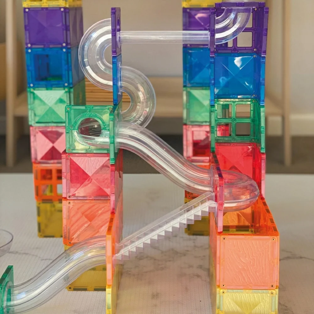 Bouwdoos Rainbow Ball Run Pack 92 pc