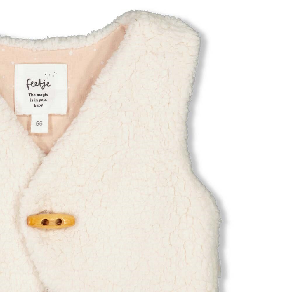 Gilet teddy Offwhite